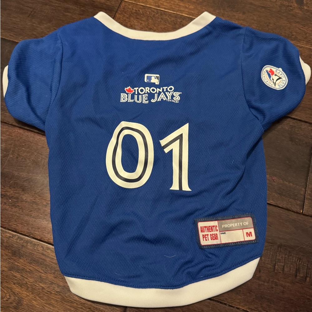 Toronto Blue Jays Dog Jersey - Size Medium | MLB Pet Apparel
